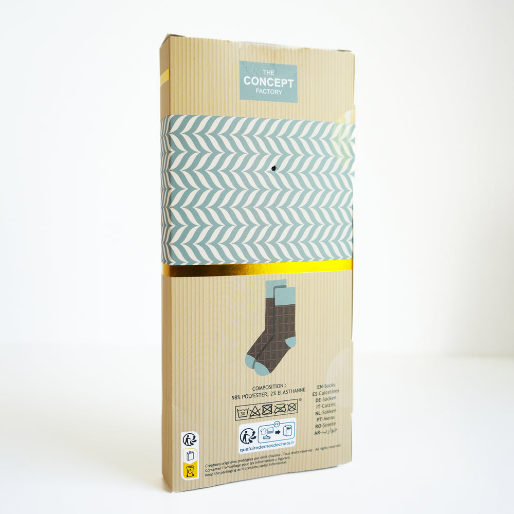 Chaussette pour hommes - Tablette de chocolat amandes