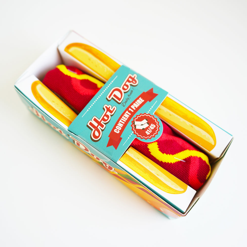Chaussette pour hommes - Hot dog