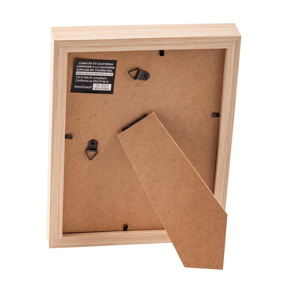 Cadre photo 6 x 8 - Bois et lin