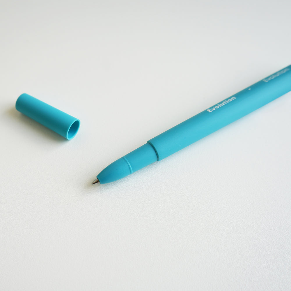 Stylo au gel bleu - Évolution