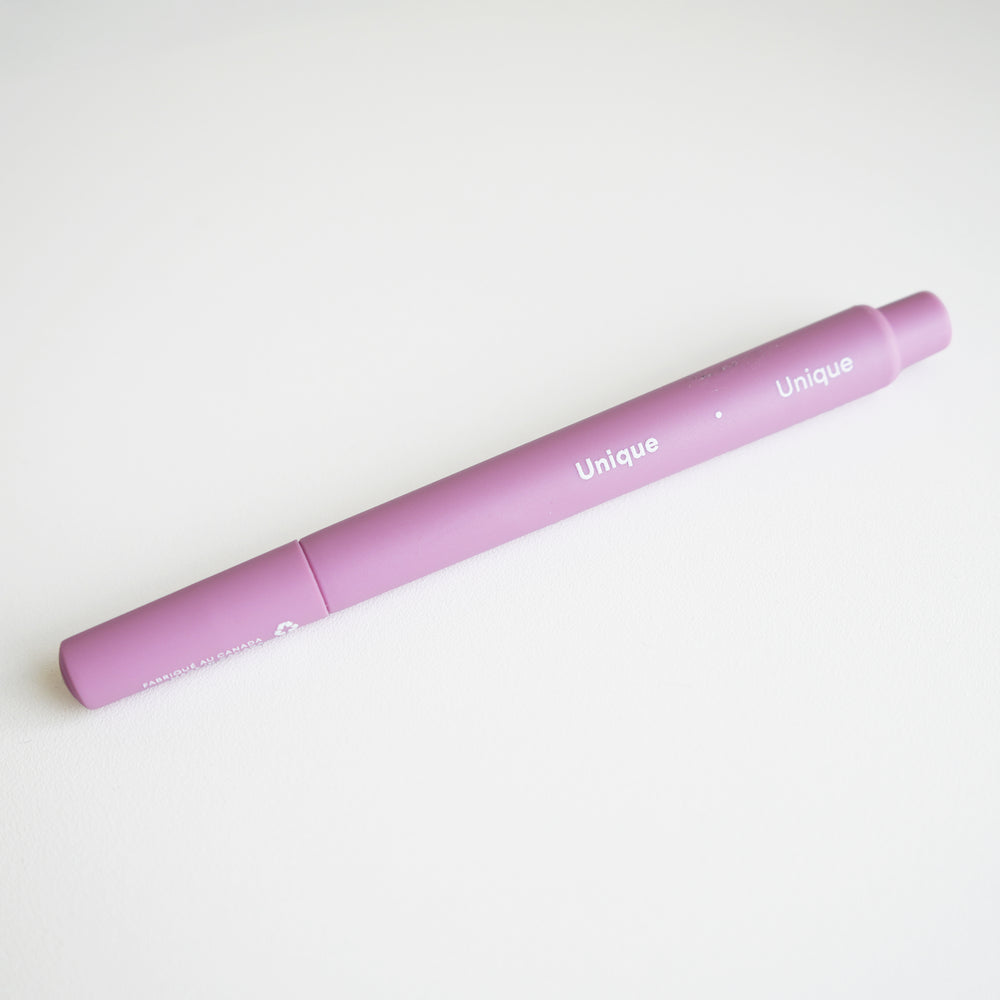 Stylo au gel mauve - Unique