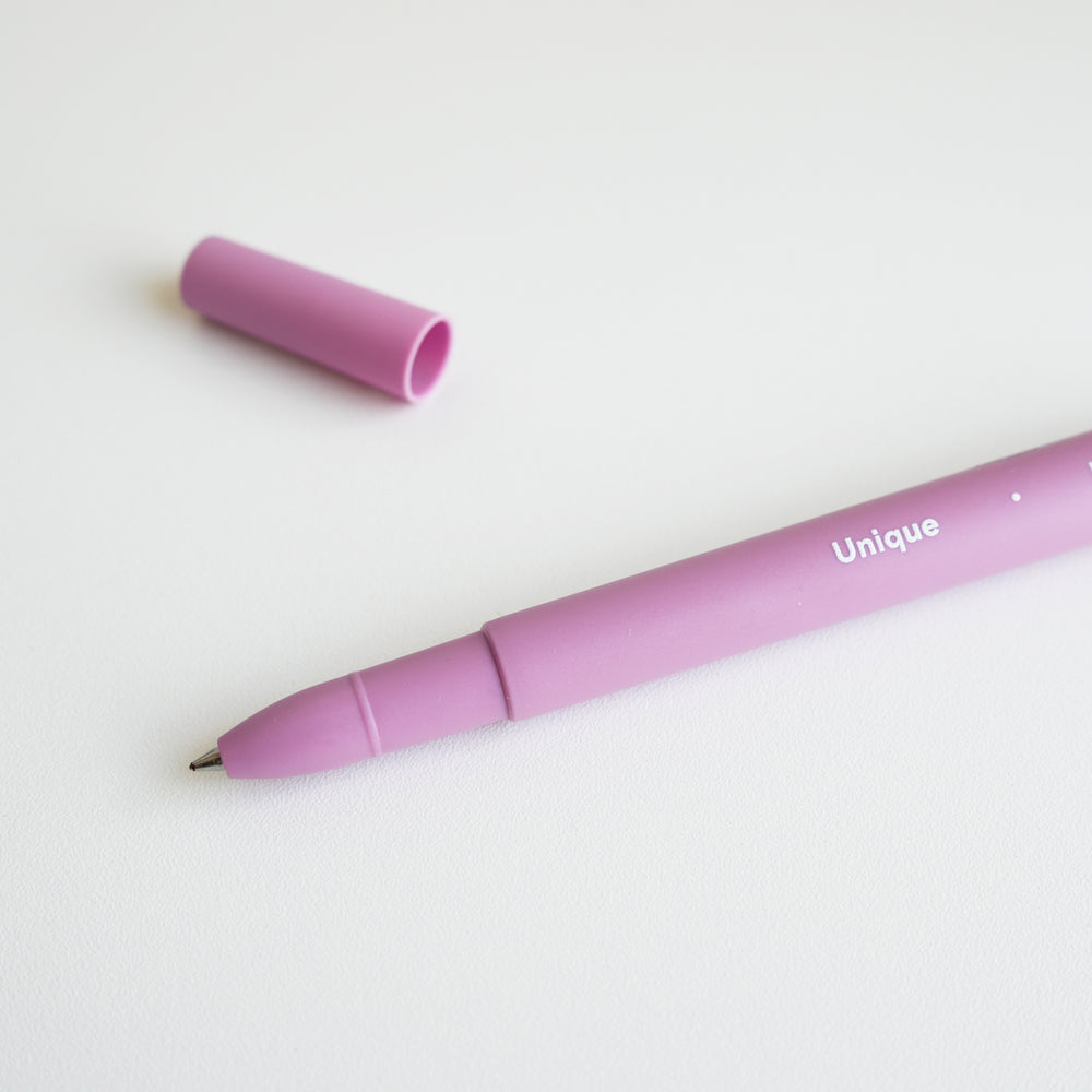 Stylo au gel mauve - Unique