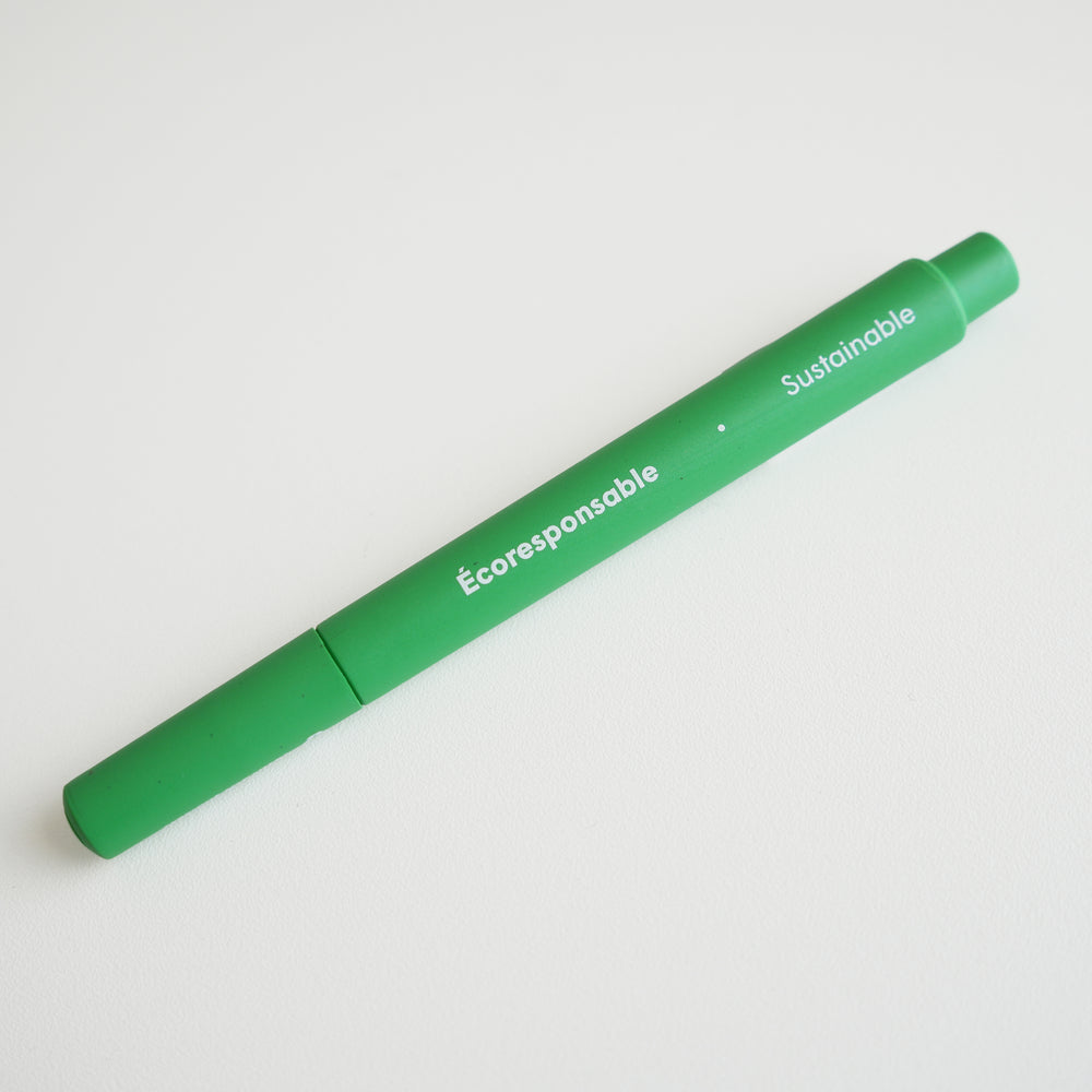 Stylo au gel vert - Écoresponsable