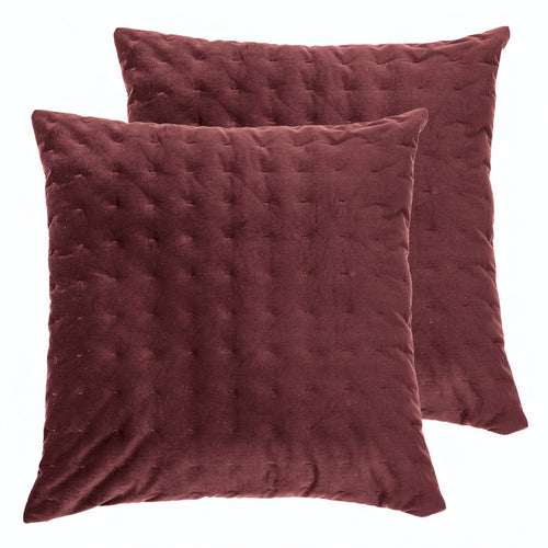Burgundy velvet cushion set - Riad