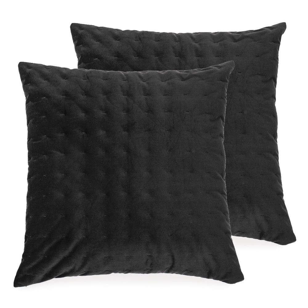 Black velvet cushion set - Riad