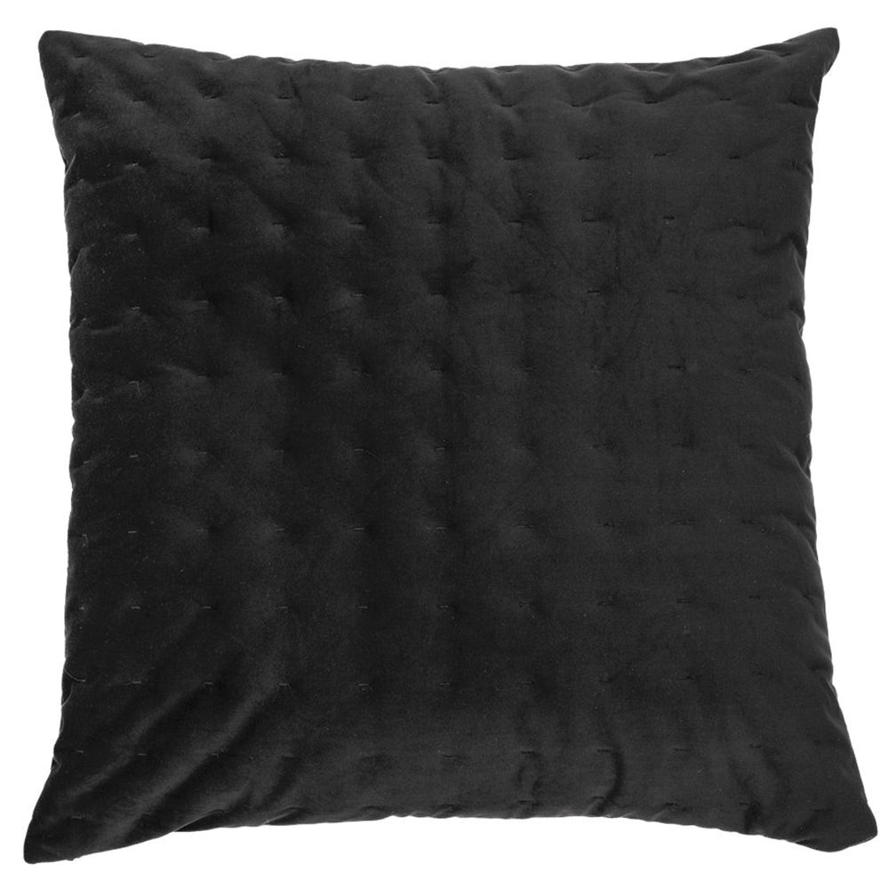 Black velvet European cushion - Riad