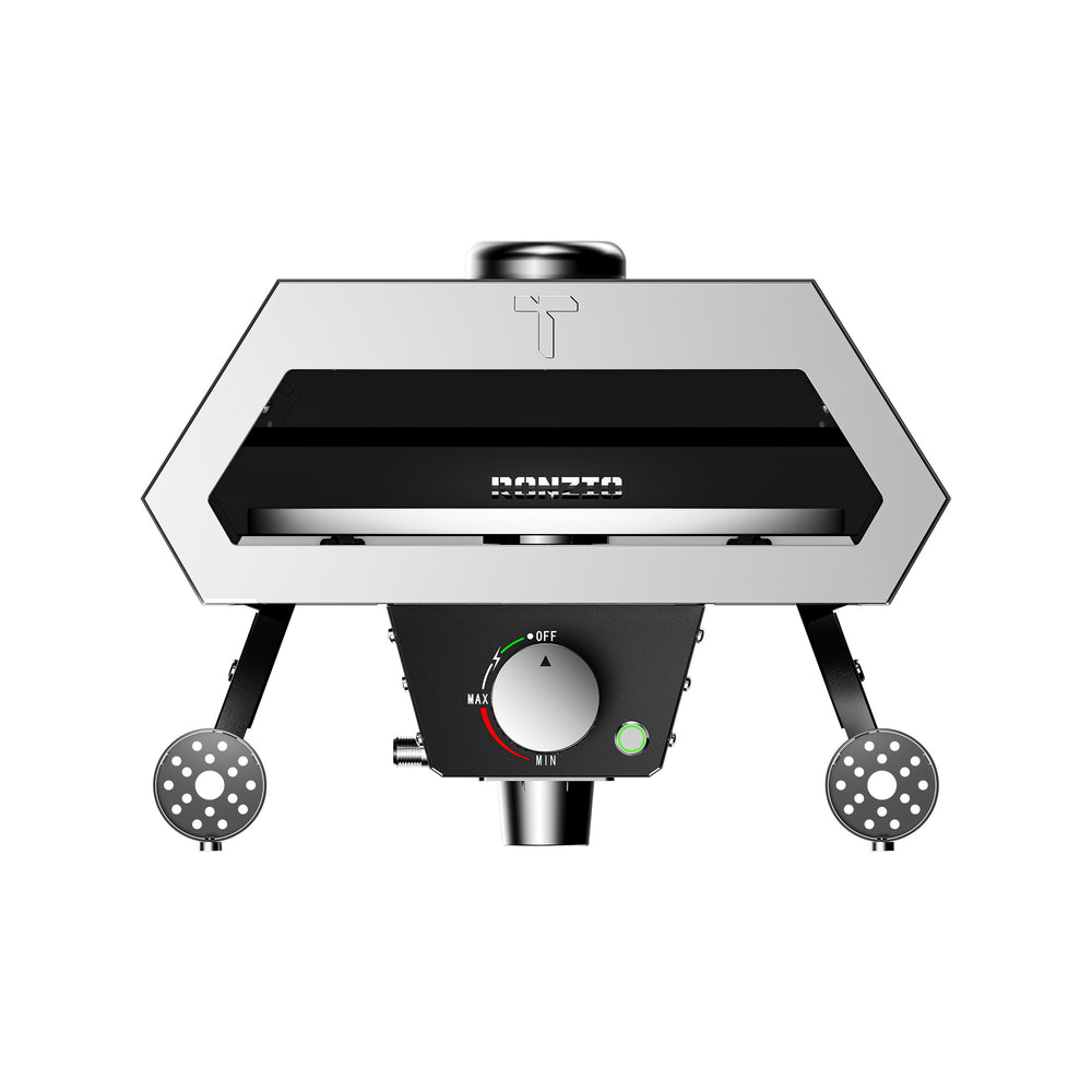 Rotating pizza oven - Black Ronzio 12"