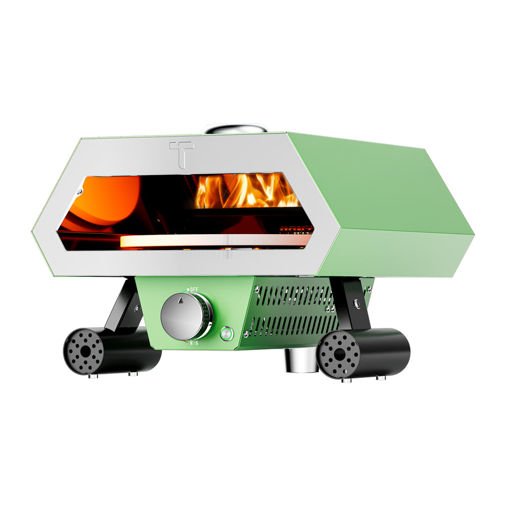 Rotating pizza oven - Green Ronzio 12"