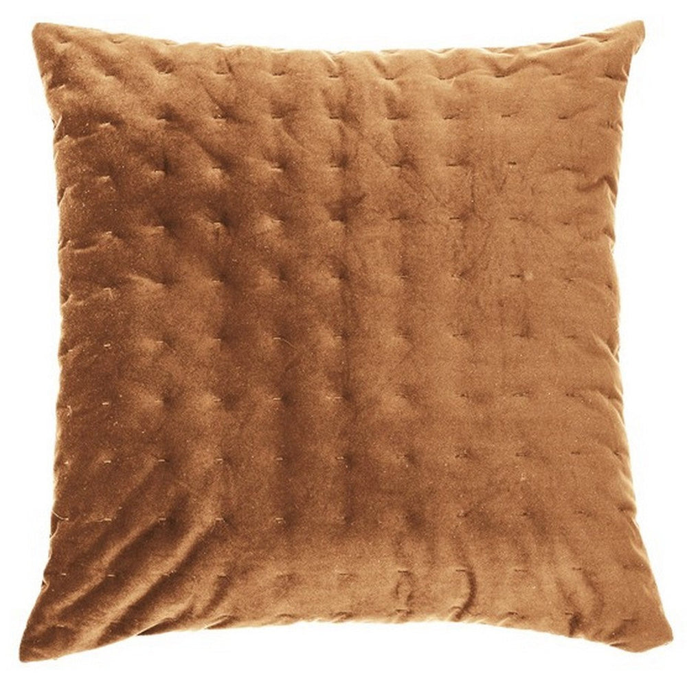 Brown velvet European cushion - Riad