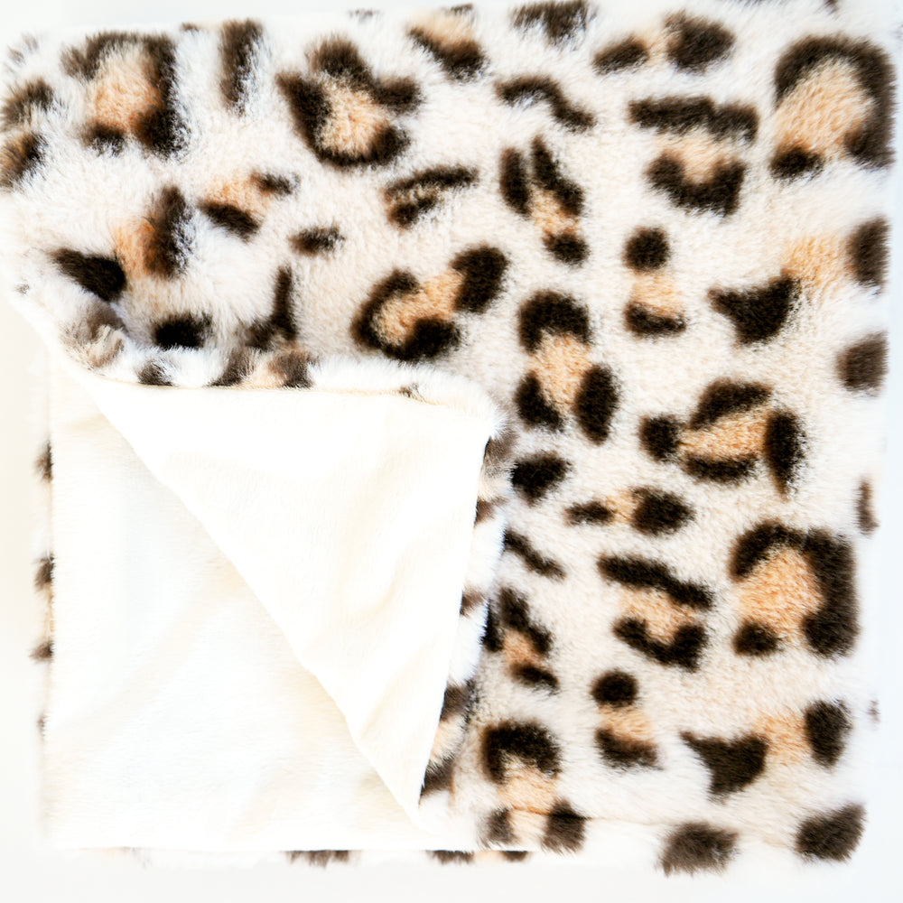 Jeté fini imprimé - Leopard