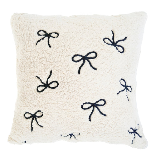 Sherpa Cushion - Bow