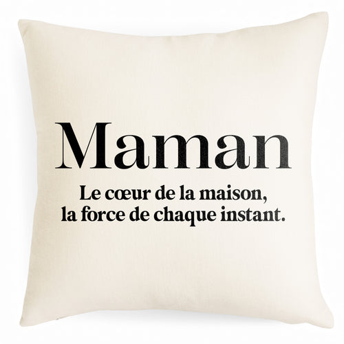 Soft chenille cushion - Maman