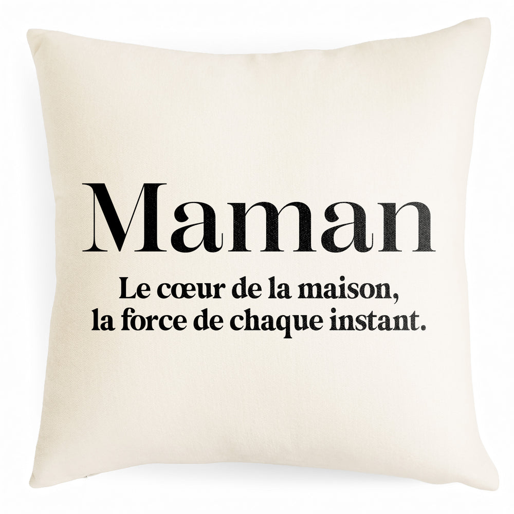 Soft chenille cushion - Maman
