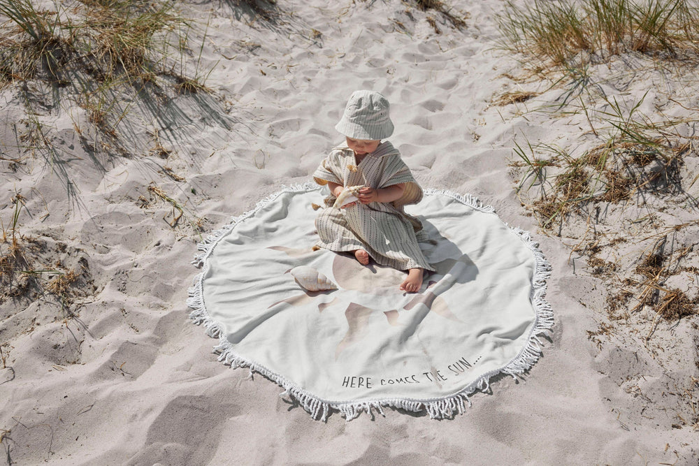 Poncho de bain - Pinstripe