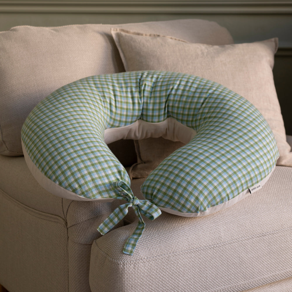 Coussin d'allaitement - Greenhouse Gingham