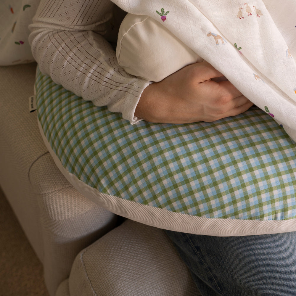 Coussin d'allaitement - Greenhouse Gingham