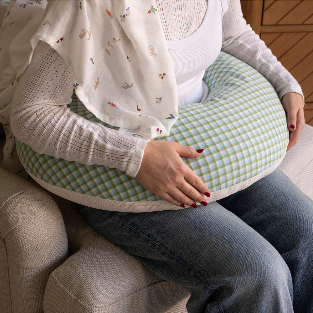 Coussin d'allaitement - Greenhouse Gingham