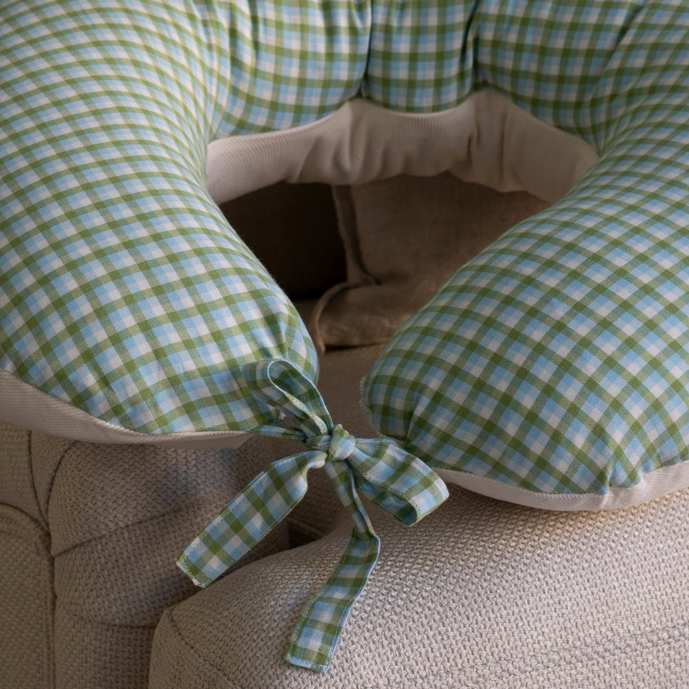 Coussin d'allaitement - Greenhouse Gingham