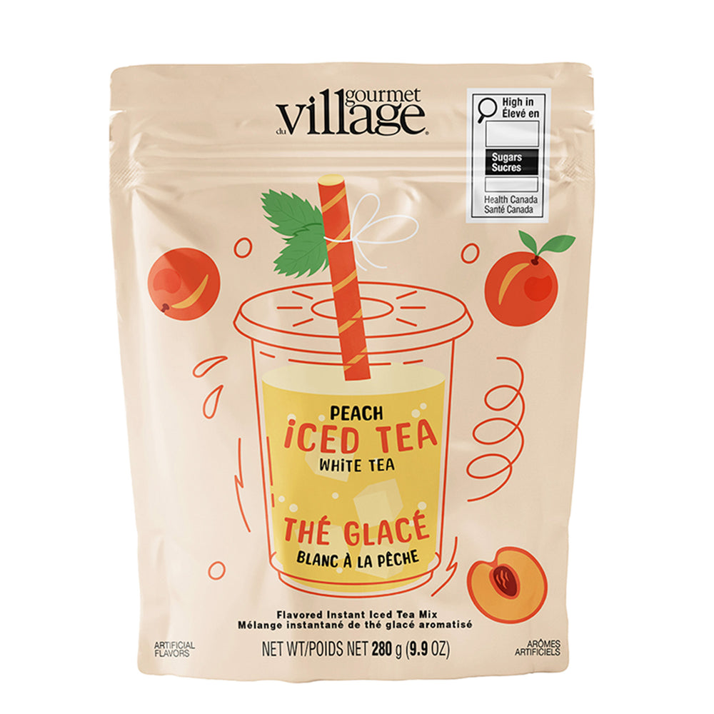 White peach iced tea