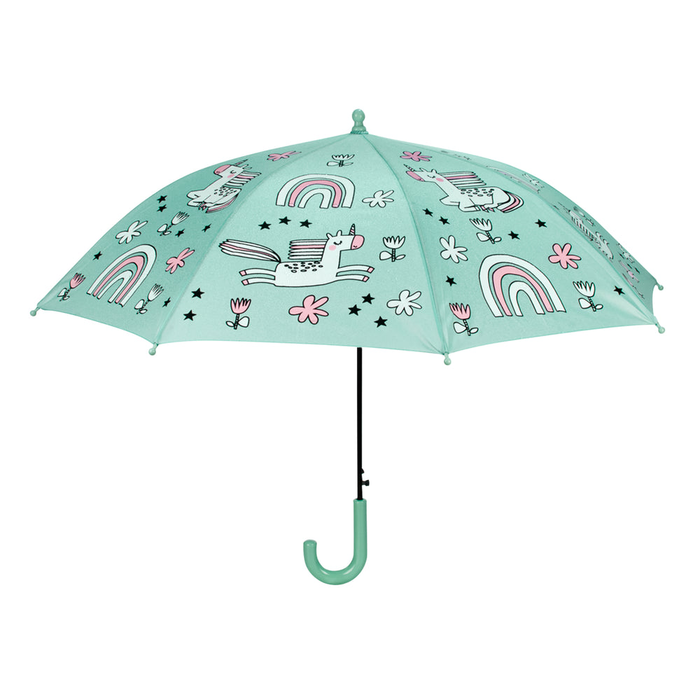 Parapluie pour enfant changeant de couleurs - Licornes||Color changing umbrella for children - Unicorns