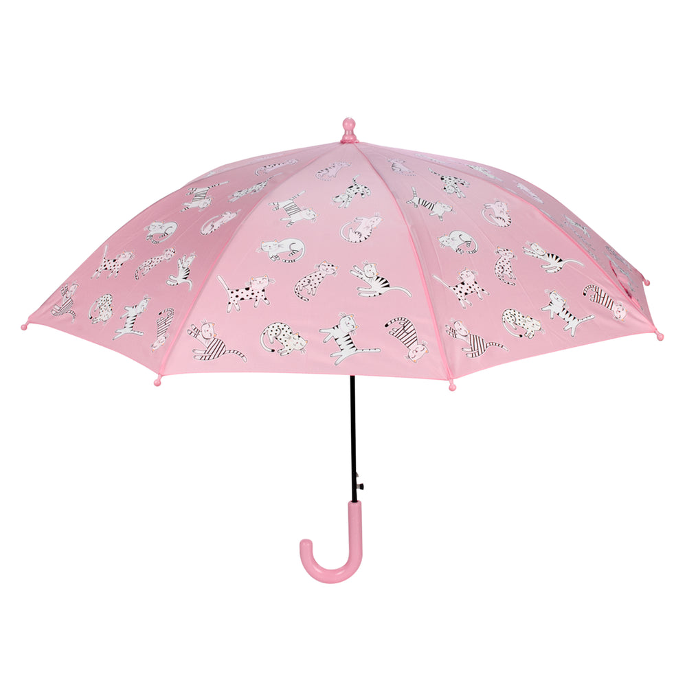Parapluie pour enfant changeant de couleurs - Chats||Color changing umbrella for children - Cats
