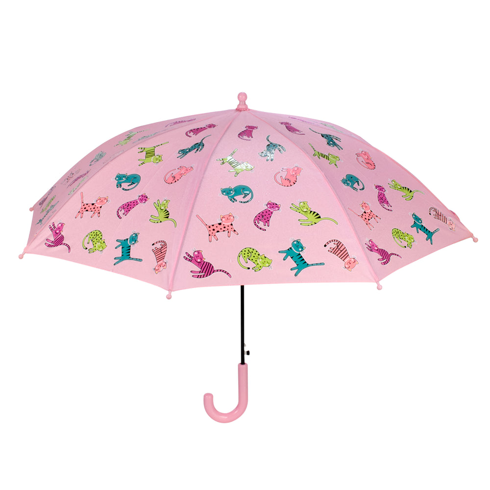Parapluie pour enfant changeant de couleurs - Chats||Color changing umbrella for children - Cats