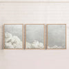 Trio de toiles - Nuages antiques