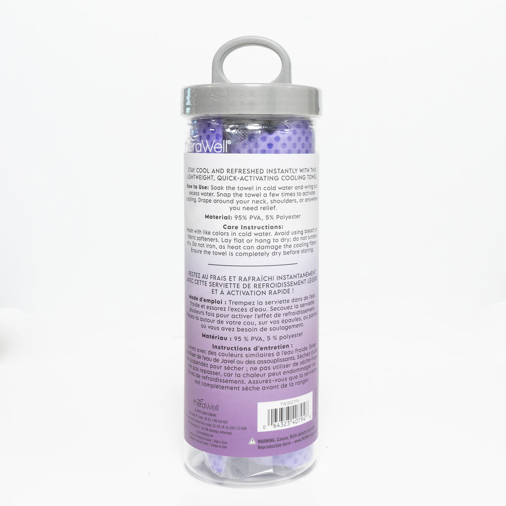 Serviette rafraîchissante - Mauve