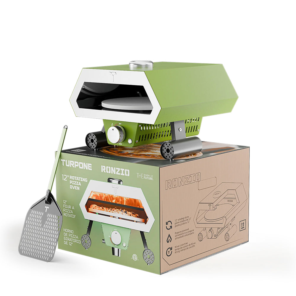 Rotating pizza oven - Green Ronzio 12"