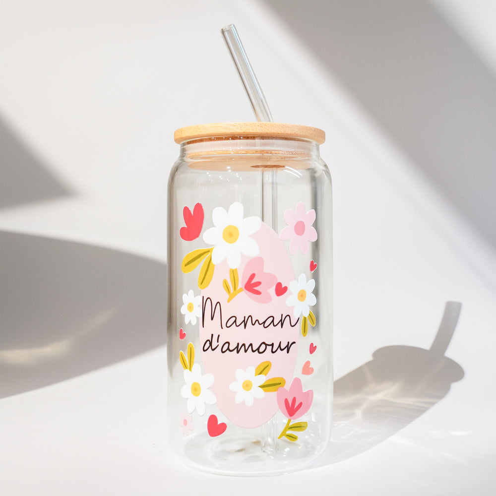 Verre à paille - Maman d'amour