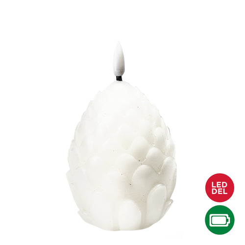 Pilier LED pomme de pin - Blanc