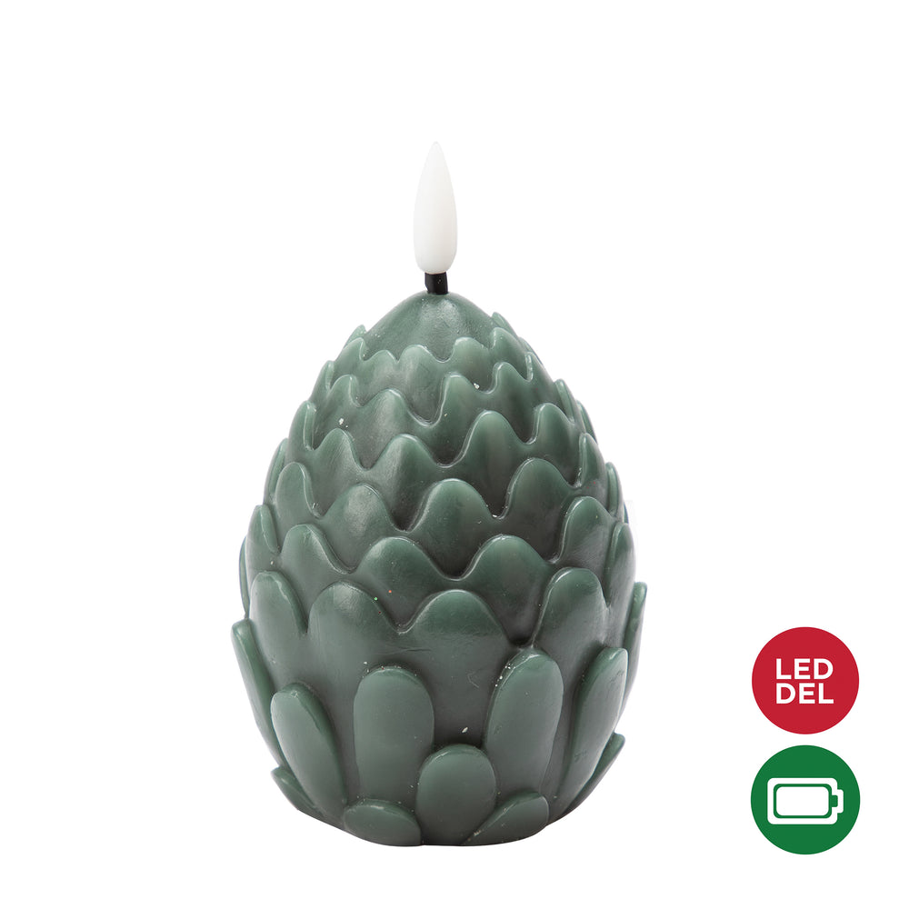 Pinecone LED pillar - Green