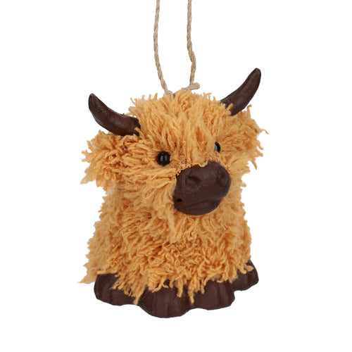 Ornement vache Highland - Brune