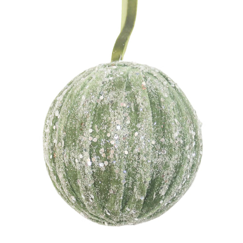 Boule de Noël givrée - Sauge