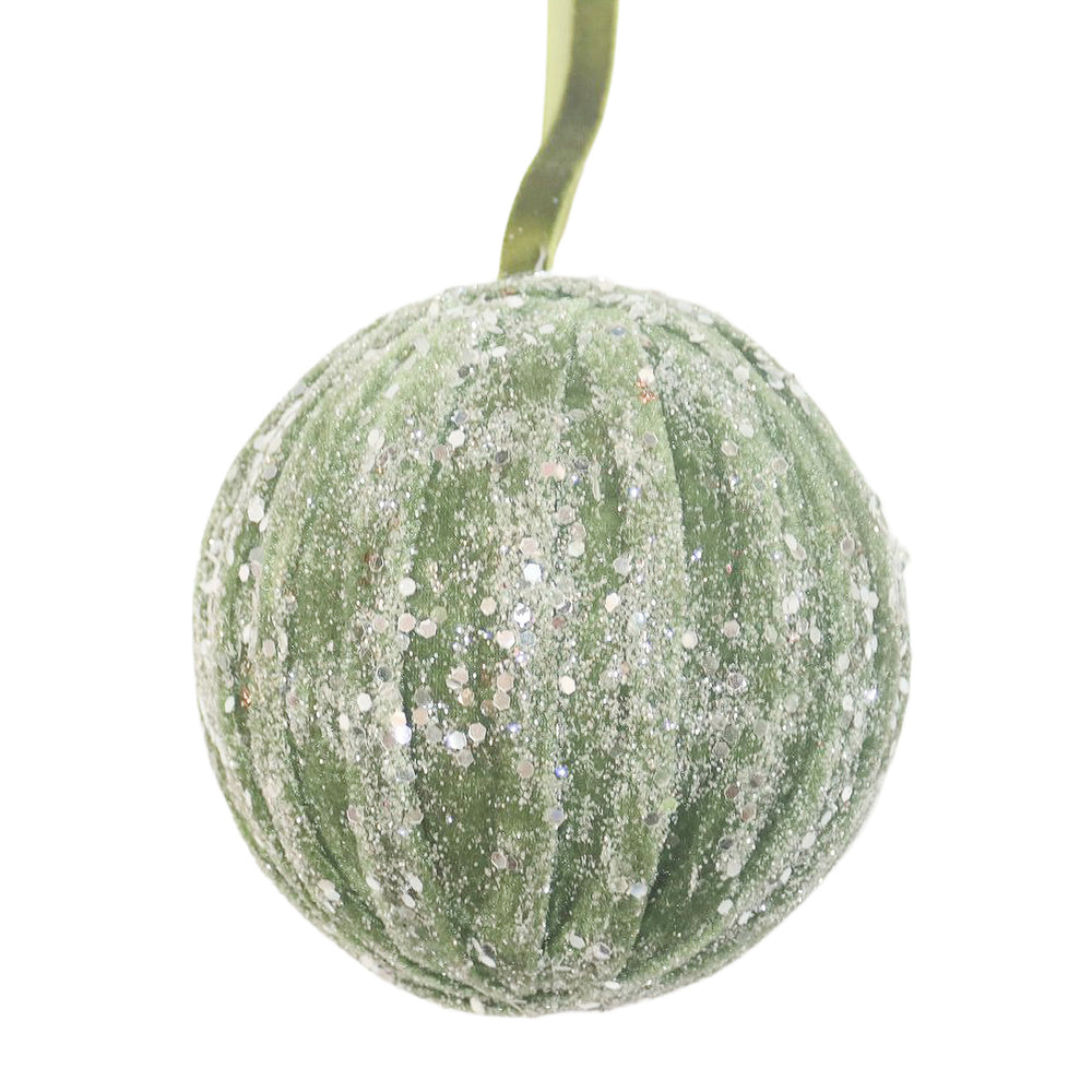 Boule de Noël givrée - Sauge