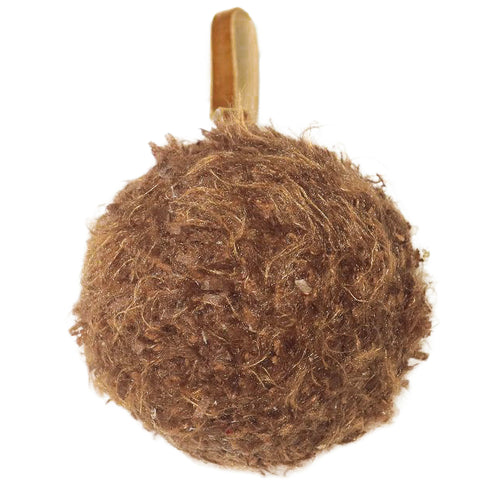 Boule de Noël en laine - Brune