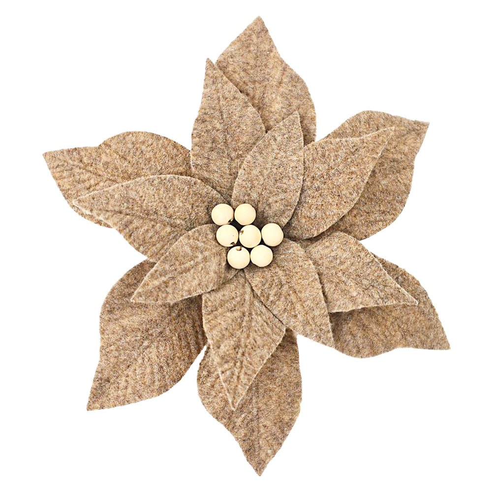 Decorative Poinsettia - Natural