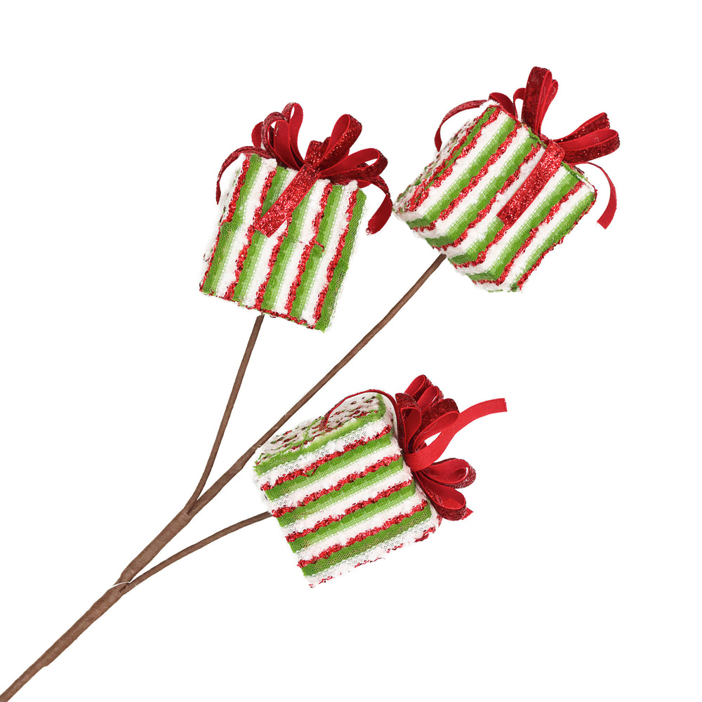 Red & Green Gift Stem