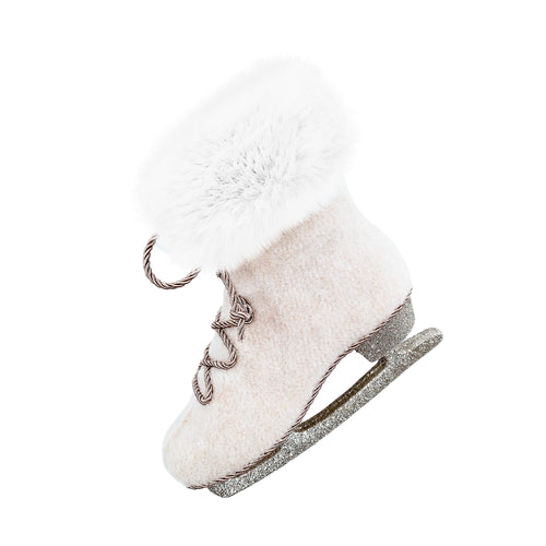 Ornement patin à glace - Crème