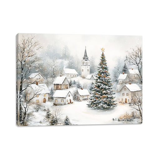 Lighted canvas - Christmas Village