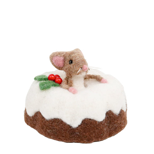 Ornament - Mouse in a cake