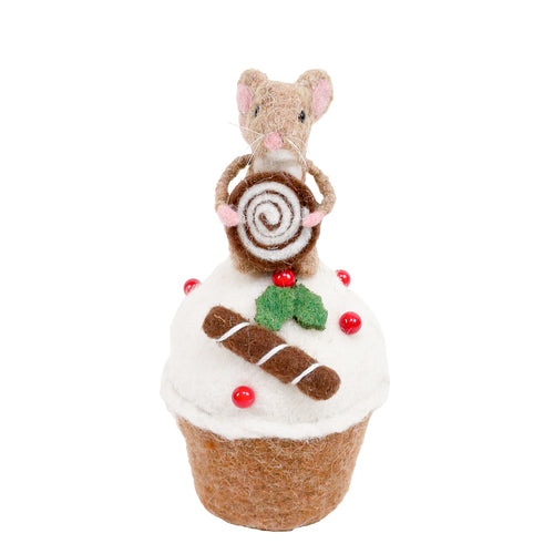 Ornament - Mouse in a cupcake