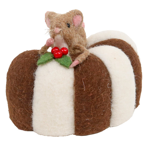 Mouse ornament - On a cake