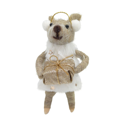 Mouse ornament - Ear warmer and gift