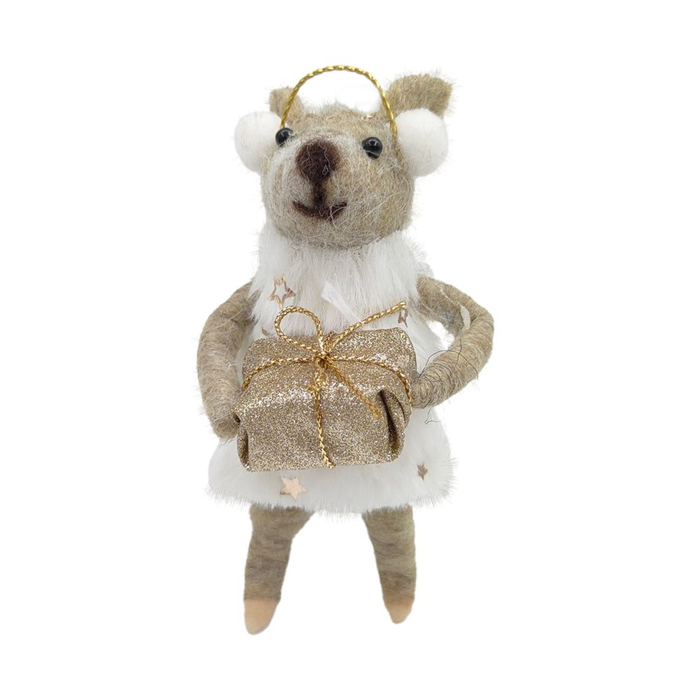 Ornement souris - Cache-oreille et cadeau