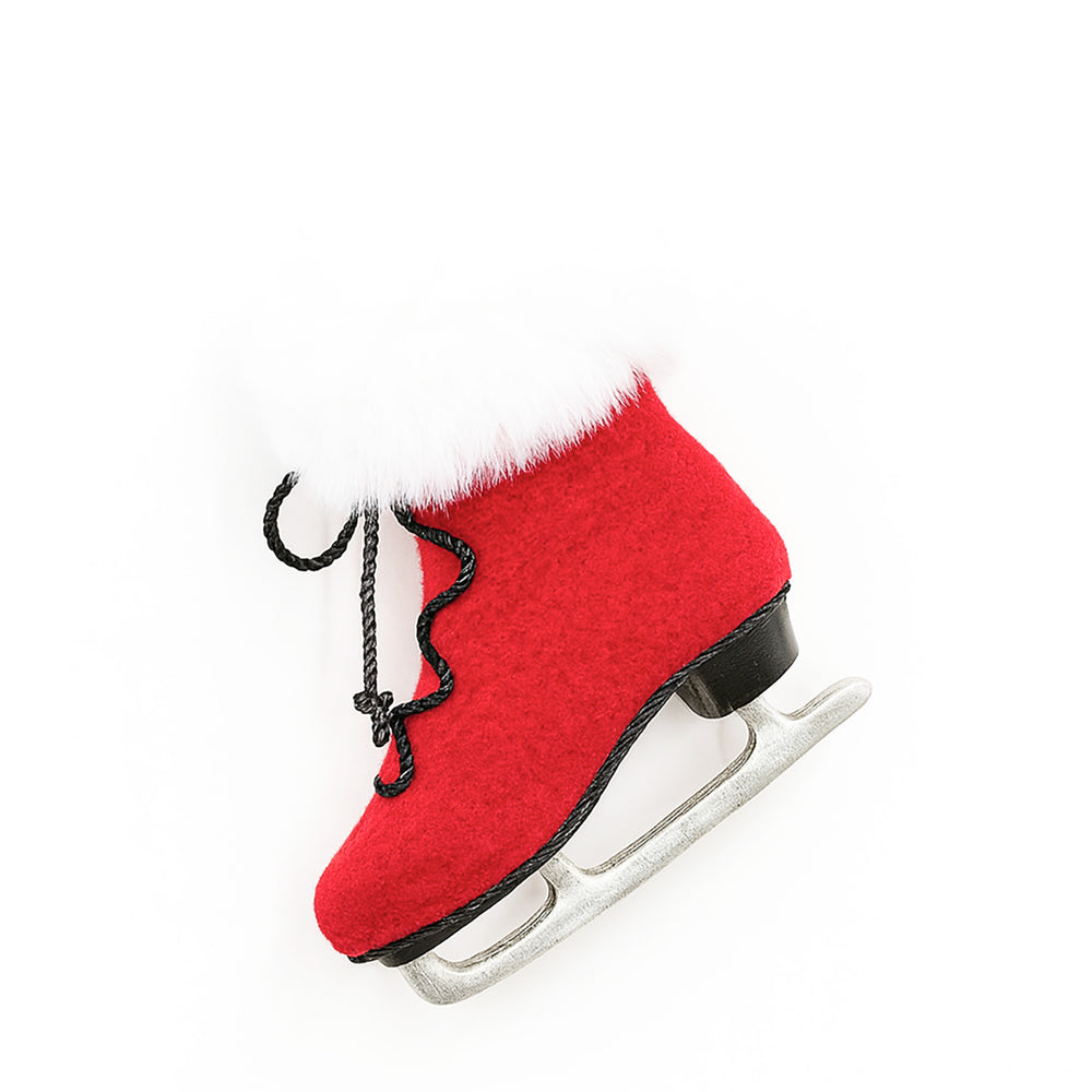 Ornement - Patin rouge & blanc
