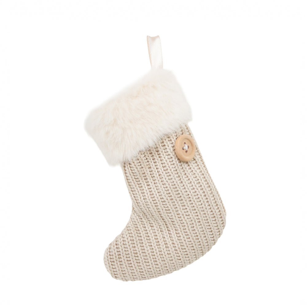 Ornament - Gray Christmas Stocking