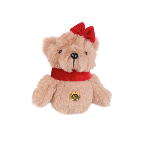 Ornement - Ourson avec collier rouge