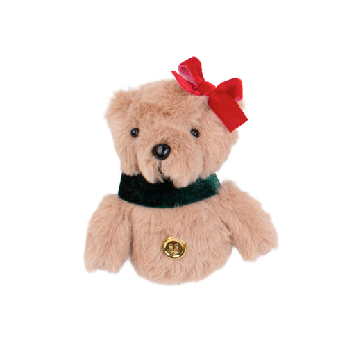 Ornement - Ourson avec collier vert