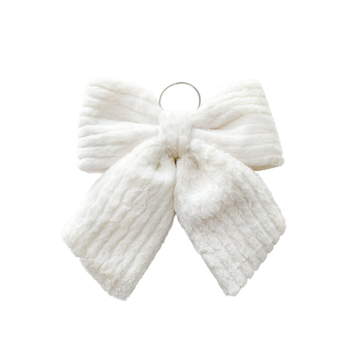Boucle en peluche - Blanche (13")